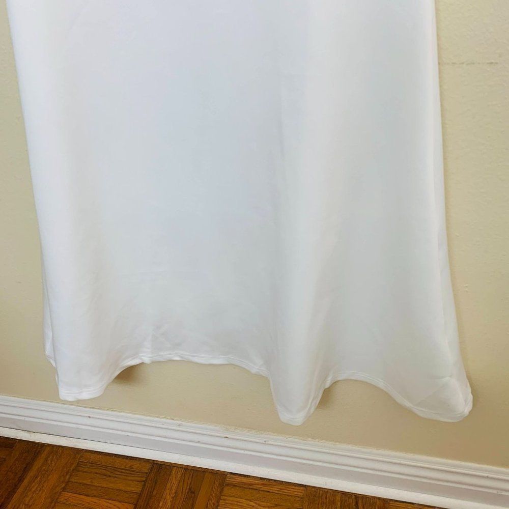 Ever-Pretty Cold Shoulder Sequin Dress Mermaid Scuba Sz 10 White 0711 - Picture 6 of 10